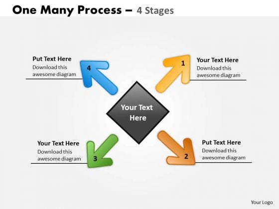 Consulting Diagram One Many Process 4 Stages Business Cycle Diagram Consulting Diagram One Many Process 4 Stages Business Cycle Diagram
