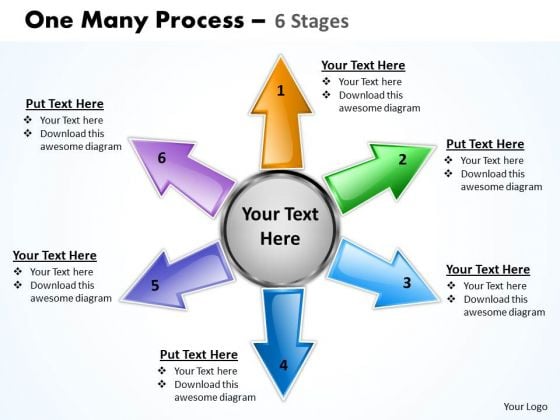 Consulting Diagram One Many Process 6 Step Business Framework Model Consulting Diagram One Many Process 6 Step Business Framework Model