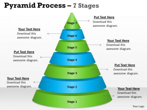 Consulting Diagram Pyramid Process 7 Stages For Sales Business Cycle Diagram