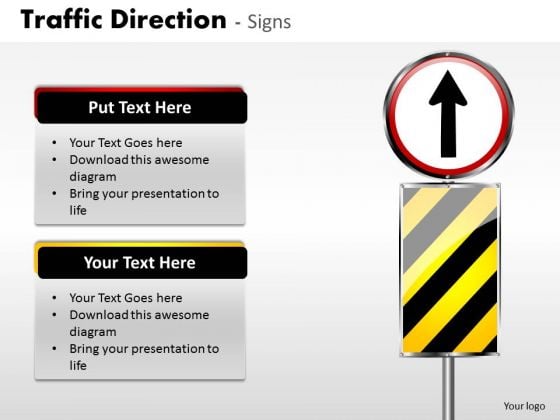 Consulting Diagram Traffic Direction Signs Business Finance Strategy Development