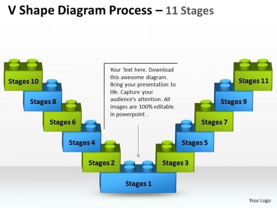 Consulting Diagram V Shape Diagram Process 11 Stages Business Diagram Consulting Diagram V Shape Diagram Process 11 Stages Business Diagram