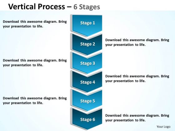 Consulting Diagram Vertical Process 6 Stages Marketing Diagram