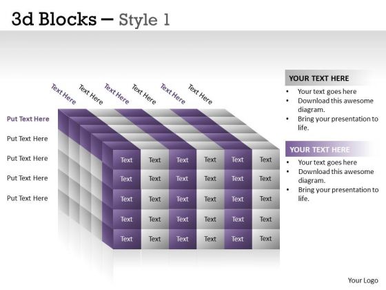 Marketing Diagram 3d Blocks Style Mba Models And Frameworks