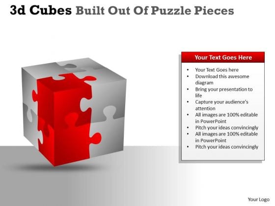 Marketing Diagram 3d Cubes Built Out Of Puzzle Pieces Consulting Diagram Marketing Diagram 3d Cubes Built Out Of Puzzle Pieces Consulting Diagram