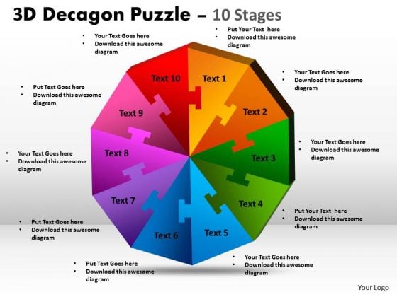 Marketing Diagram 3d Decagon Puzzle Diagram Process 10 Stages Business Diagram Marketing Diagram 3d Decagon Puzzle Diagram Process 10 Stages Business Diagram