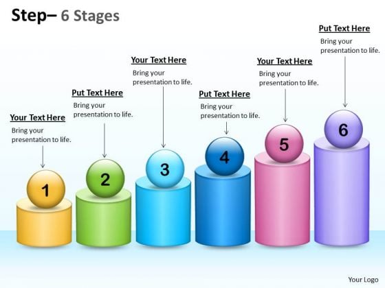 Marketing Diagram 6 Steps For Business Growth Process Consulting Diagram