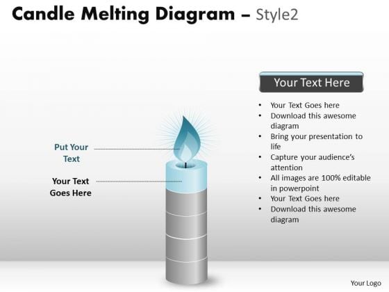 Marketing Diagram Candle Melting Diagram Style 2 Consulting Diagram