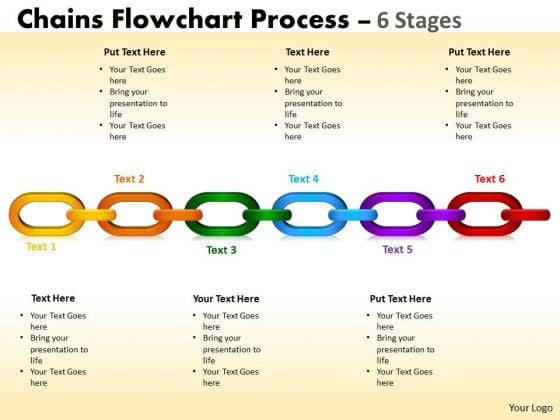 Marketing Diagram Chains Flowchart Process Diagram 6 Stages Business Framework Model
