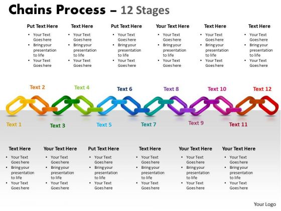 Marketing Diagram Chains Process 12 Stages Consulting Diagram