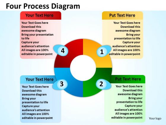 Marketing Diagram Four Process Diagram Strategy Diagram