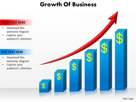 Marketing Diagram Growth Of Business Sales Diagram
