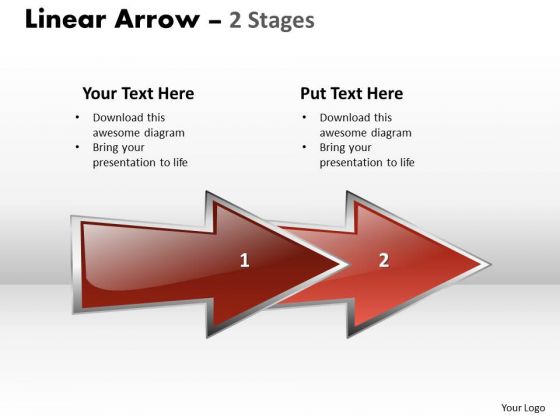 Marketing Diagram Linear Arrow 2 Stages Marketing Diagram Linear Arrow 2 Stages
