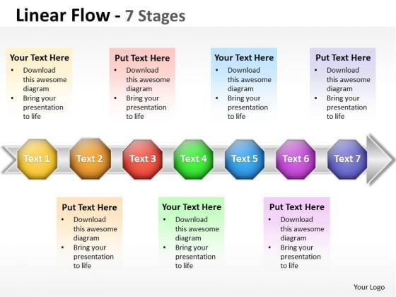 Marketing Diagram Linear Flow 7 Stages Business Diagram Marketing Diagram Linear Flow 7 Stages Business Diagram