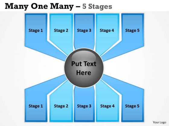 Marketing Diagram Many One Many Process 5 Stages Consulting Diagram