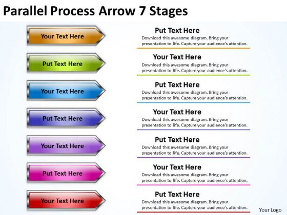 Marketing Diagram Parallel Process Arrow 7 Stages Sales Diagram Marketing Diagram Parallel Process Arrow 7 Stages Sales Diagram