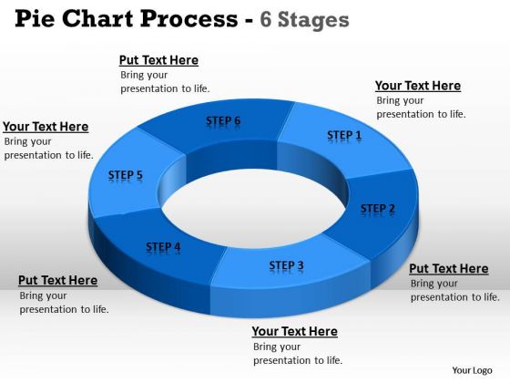 Marketing Diagram Pie Chart Process 6 Stages Strategy Diagram