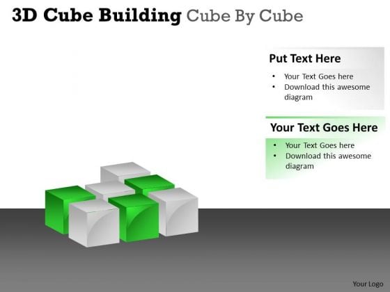 Mba Models And Frameworks 3d Cube Building Cube By Cube Business Framework Model