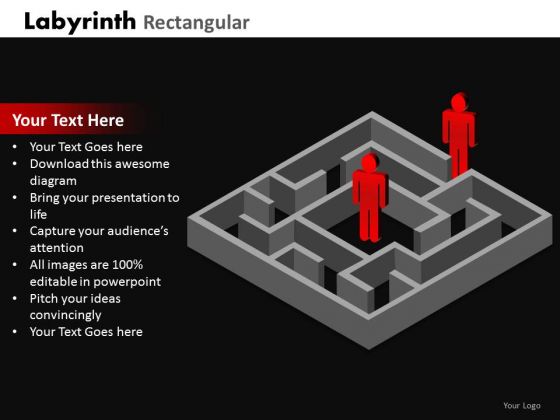 Mba Models And Frameworks Labyrinth Rectangular Marketing Diagram