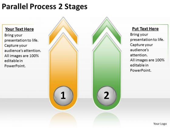 Mba Models And Frameworks Parallel Process 2 Stages Strategy Diagram