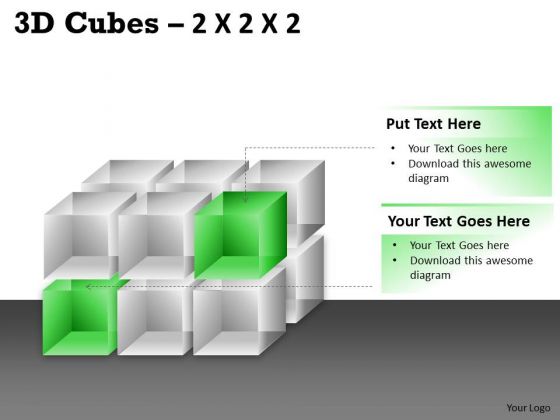 Sales Diagram 3d Cubes 2x2x3 Business Diagram Sales Diagram 3d Cubes 2x2x3 Business Diagram