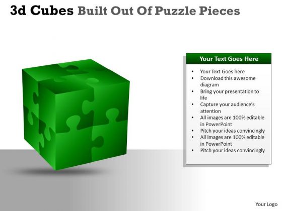 Sales Diagram 3d Cubes Built Out Of Puzzle Pieces Business Diagram Sales Diagram 3d Cubes Built Out Of Puzzle Pieces Business Diagram