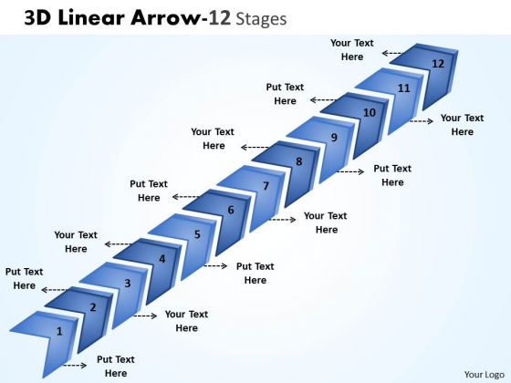 Sales Diagram 3d Linear Arrow 12 Stages Marketing Diagram Sales Diagram 3d Linear Arrow 12 Stages Marketing Diagram