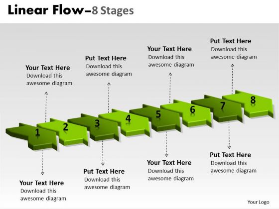 Sales Diagram 3d Linear Flow 8 Business Diagram Sales Diagram 3d Linear Flow 8 Business Diagram