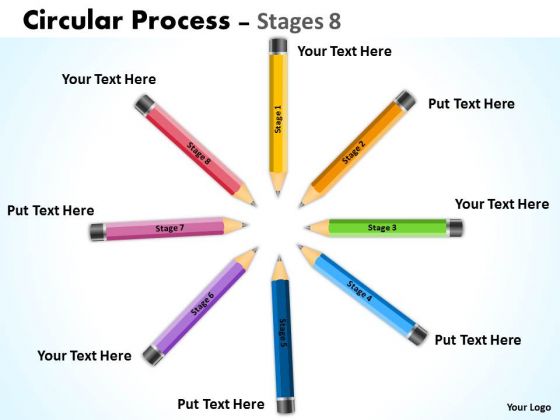 Sales Diagram Circular Process Stages 8 Marketing Diagram