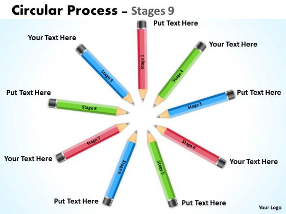 Sales Diagram Circular Process Stages Marketing Diagram