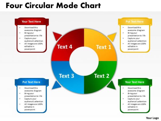 Sales Diagram Four Circular Mode Chart Consulting Diagram Sales Diagram Four Circular Mode Chart Consulting Diagram
