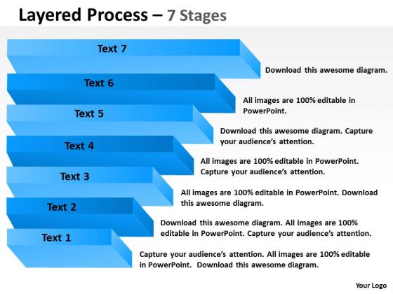 Sales Diagram Layered Process With 7 Stages For Process Strategy Diagram Sales Diagram Layered Process With 7 Stages For Process Strategy Diagram