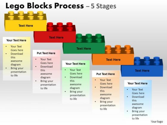 Sales Diagram Lego Blocks Process 5 Stages Consulting Diagram