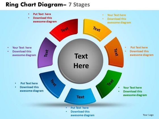 Sales Diagram Ring Chart Diagram 7 Stages Marketing Diagram