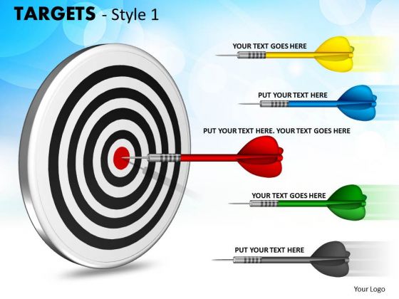 Sales Diagram Targets Style 1 Consulting Diagram