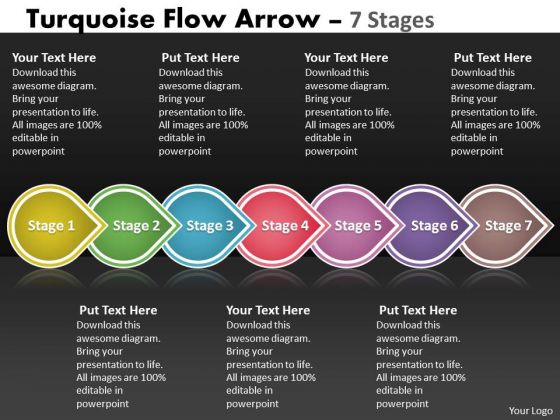 Sales Diagram Turquoise Flow Arrow 7 Stages Marketing Diagram Sales Diagram Turquoise Flow Arrow 7 Stages Marketing Diagram