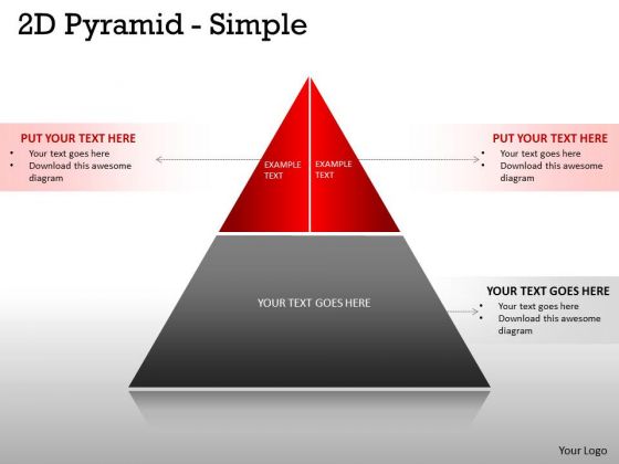 Strategic Management 2 Staged 2d Pyramid Design Business Diagram Strategic Management 2 Staged 2d Pyramid Design Business Diagram