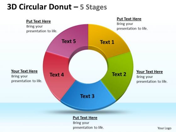 Strategic Management 3d Circular Donut 5 Stages Sales Diagram Strategic Management 3d Circular Donut 5 Stages Sales Diagram