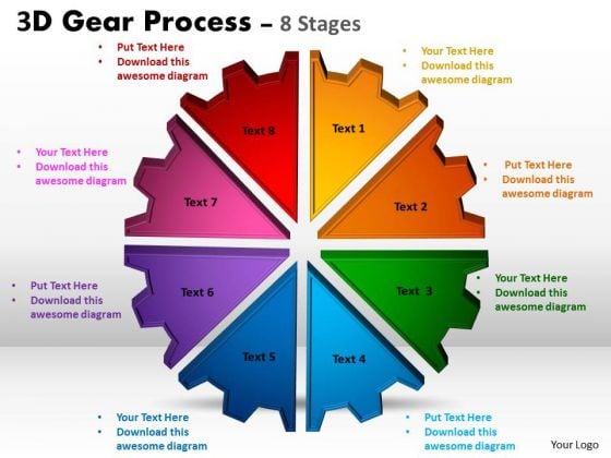 Strategic Management 3d Gear Process 8 Stages Strategy Diagram Strategic Management 3d Gear Process 8 Stages Strategy Diagram