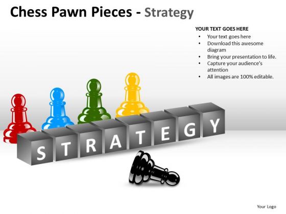 Strategic Management Chess Pawn Pieces Strategy Business Framework Model