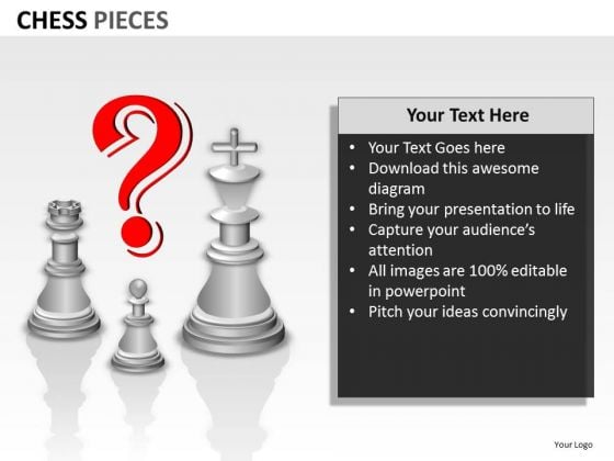 Strategic Management Chess Pieces Sales Diagram