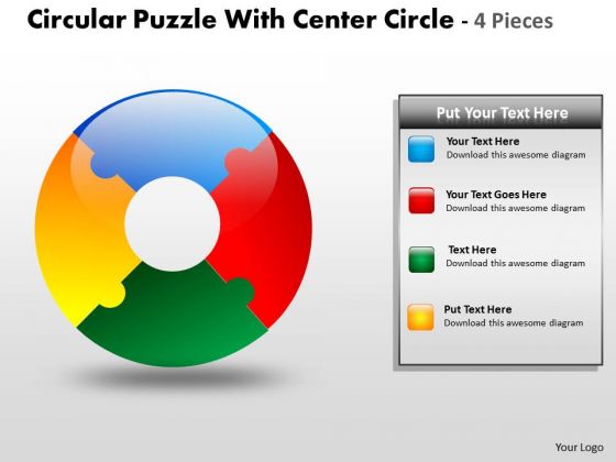 Strategic Management Circular Puzzle With Center Circle Business Diagram Strategic Management Circular Puzzle With Center Circle Business Diagram