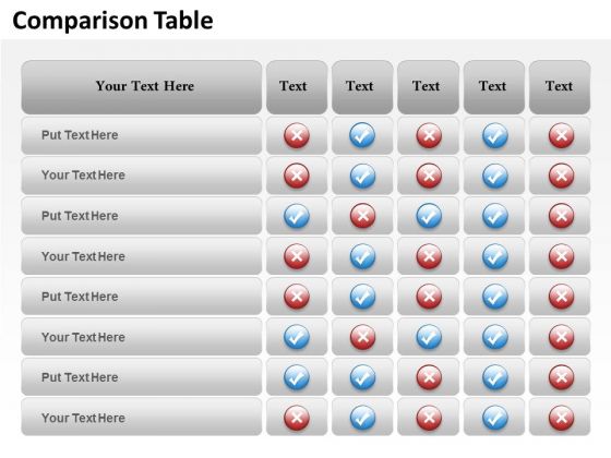 Strategic Management Comparison Table Of Business Information Sales Diagram Strategic Management Comparison Table Of Business Information Sales Diagram