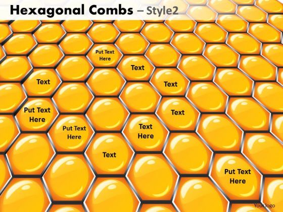 Strategic Management Hexagonal Combs Style Business Diagram