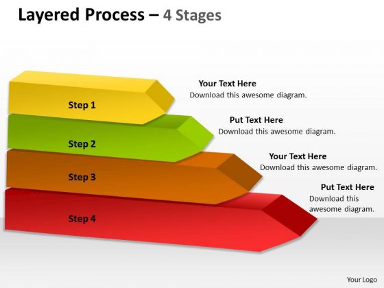 Strategic Management Mullticolored Layered Process 4 Stages Sales Diagram Strategic Management Mullticolored Layered Process 4 Stages Sales Diagram