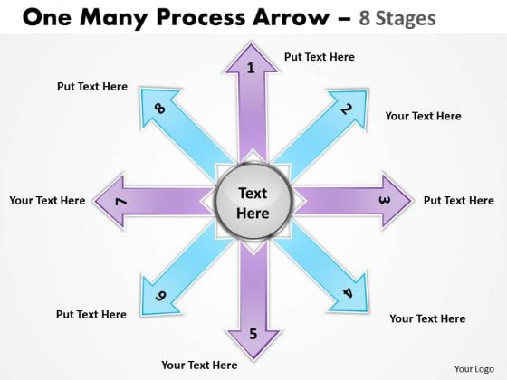 Strategic Management One Many Process Arrow 8 Stages Sales Diagram Strategic Management One Many Process Arrow 8 Stages Sales Diagram