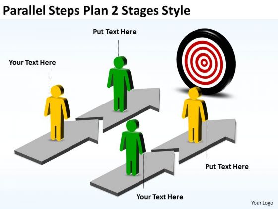 Strategic Management Parallel Steps Plan 2 Stages Style Sales Diagram Strategic Management Parallel Steps Plan 2 Stages Style Sales Diagram