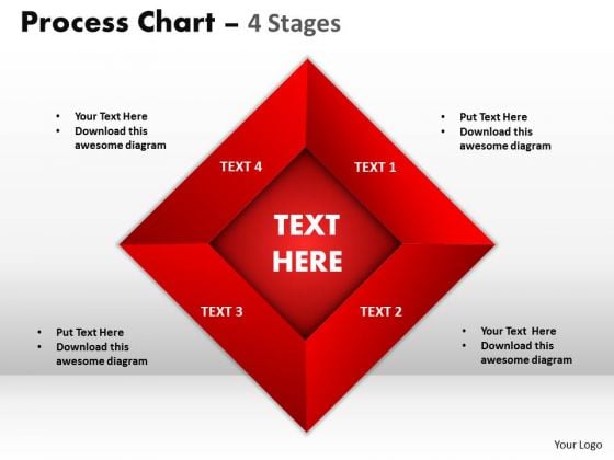 Strategic Management Process Chart 4 Stages Style Business Diagram