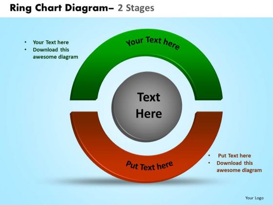 Strategic Management Ring Chart Diagram 2 Stages Marketing Diagram