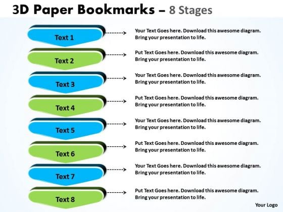 Strategy Diagram 3d Paper Bookmarks 8 Stages Marketing Diagram Strategy Diagram 3d Paper Bookmarks 8 Stages Marketing Diagram