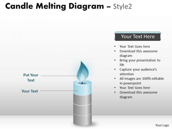 Strategy Diagram Candle Melting Diagram Style 2 Ppt Consulting Diagram
